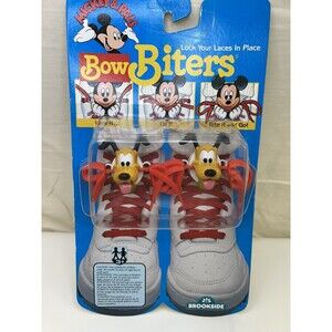 Goofie Vintage Retro Bow Biters by Brookside 1989 Mickey & Pals shoe accessories